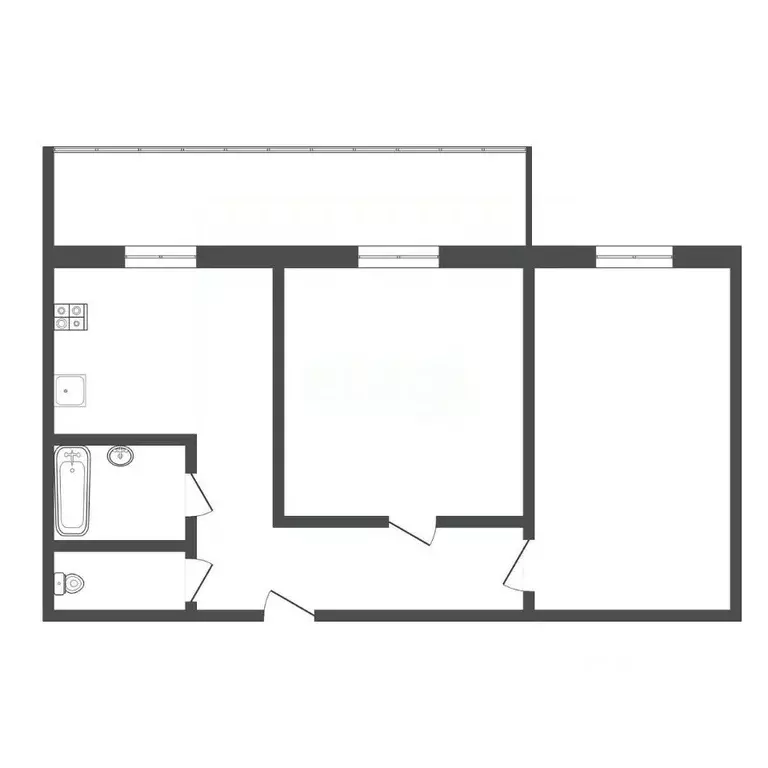 2-к кв. Тульская область, Тула ул. Николая Руднева, 27 (50.6 м) - Фото 2