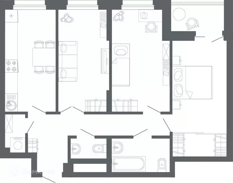 Продаётся 3-к квартира, 71 м - Фото 0