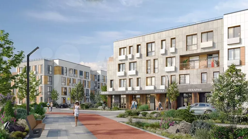 1-к. квартира, 44,3 м, 4/5 эт. - Фото 1