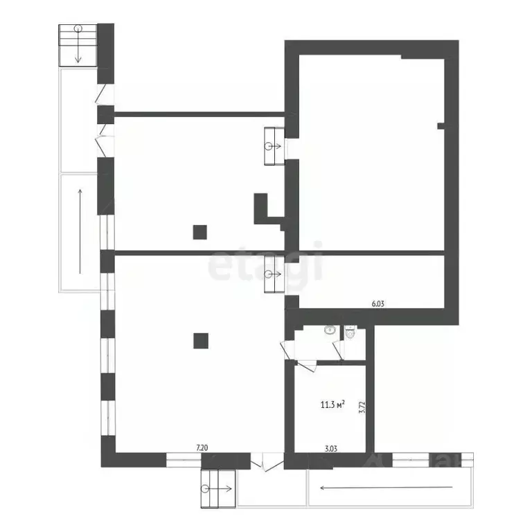 Помещение свободного назначения в Тюменская область, Тюмень ул. ... - Фото 1