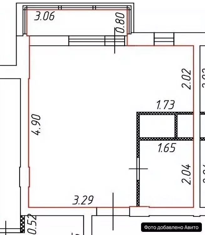 Студия Московская область, Долгопрудный Парковая ул., 52 (25.5 м) - Фото 2