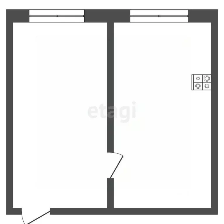 Комната Коми, Усинск ул. 60 лет Октября, 2/2 (29.7 м) - Фото 1