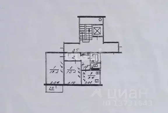 2-к кв. Псковская область, Псков Западная ул., 21А (50.2 м) - Фото 2
