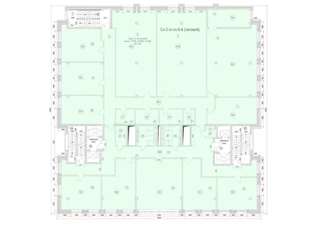 Офис в Москва Кольская ул., 2к4 (938 м) - Фото 2