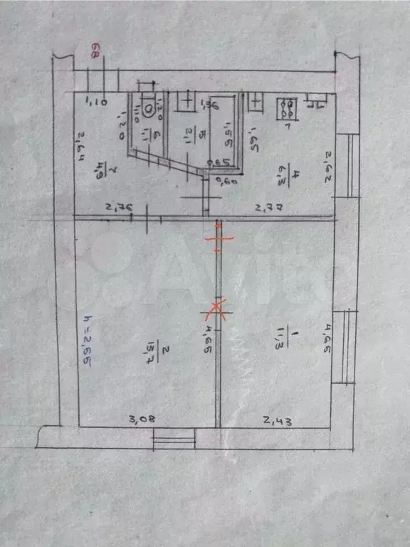 2-к. квартира, 40 м, 1/5 эт. - Фото 0