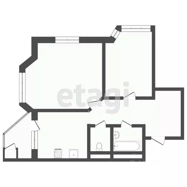 2-к кв. Тюменская область, Тюмень Первомайская ул., 50/1 (66.7 м) - Фото 2