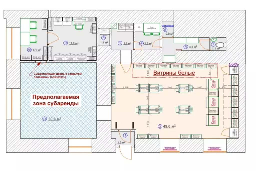 Торговая площадь в Москва Фрунзенская наб., 36/2 (31 м) - Фото 0