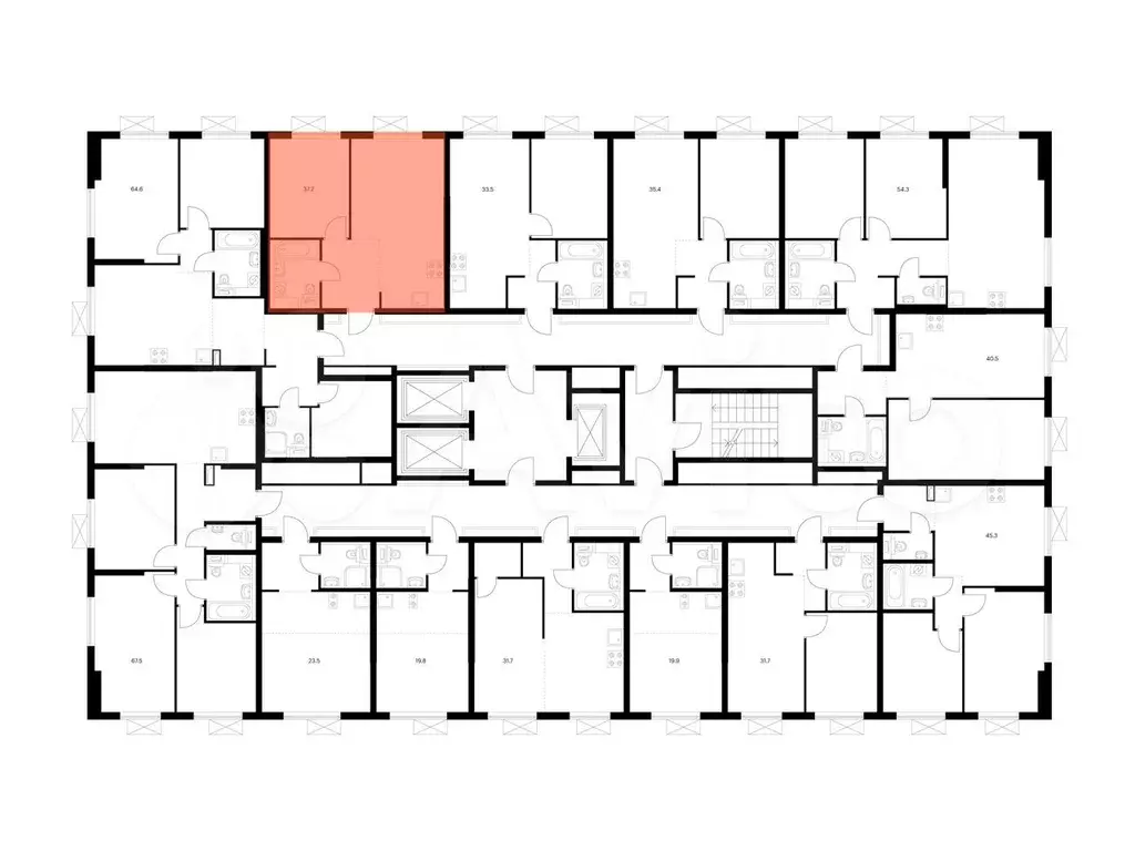 1-к. квартира, 37,2 м, 14/25 эт. - Фото 1