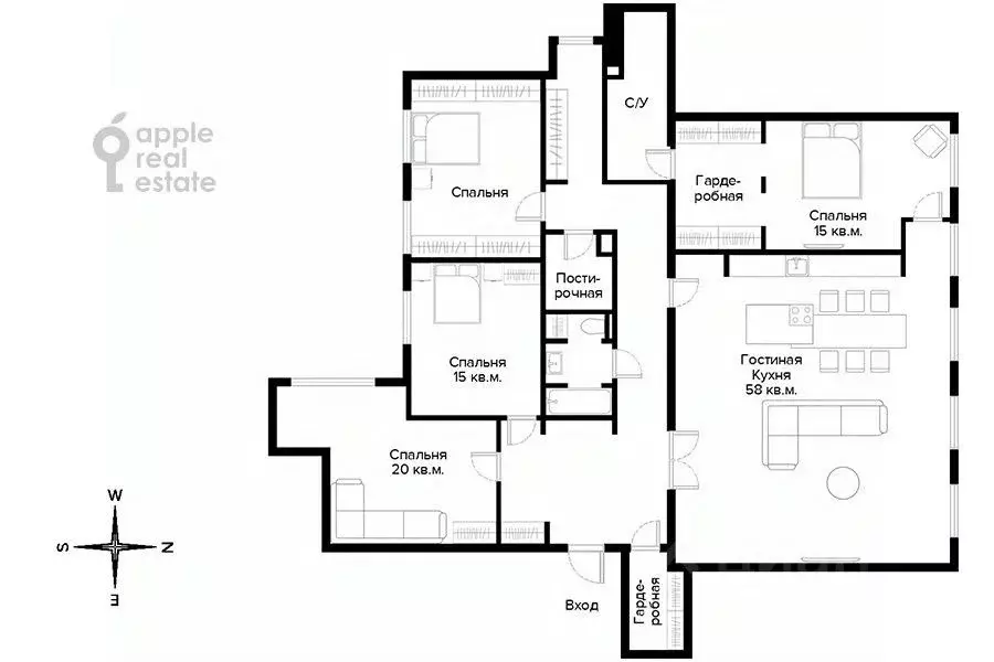 5-к кв. Москва ул. Остоженка, 7С1 (165.0 м) - Фото 2