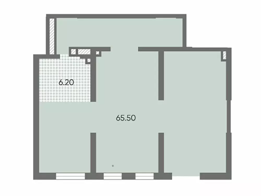 Помещение свободного назначения (71.92 м) - Фото 1
