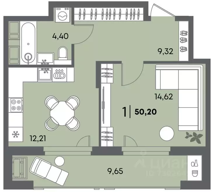 1-к кв. Пензенская область, Пенза Засурье мкр, Лес жилой комплекс ... - Фото 1