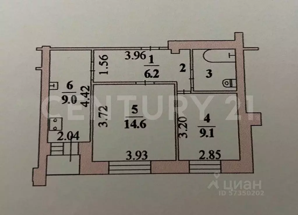 2-к кв. Липецкая область, Липецк Депутатская ул., 80 (45.7 м) - Фото 1