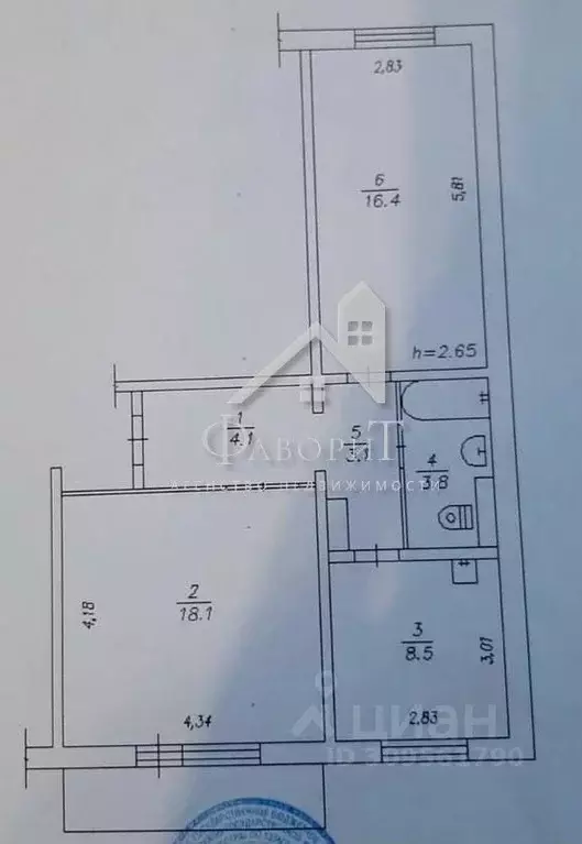 2-к кв. Кемеровская область, Прокопьевск Тырган мкр, 10-й мкр, 16А ... - Фото 0