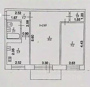2-к кв. Татарстан, Казань ул. Гудованцева, 51 (45.0 м) - Фото 2
