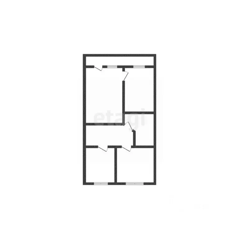 3-к кв. Смоленская область, Рудня Комсомольская ул., 10А (63.2 м) - Фото 1