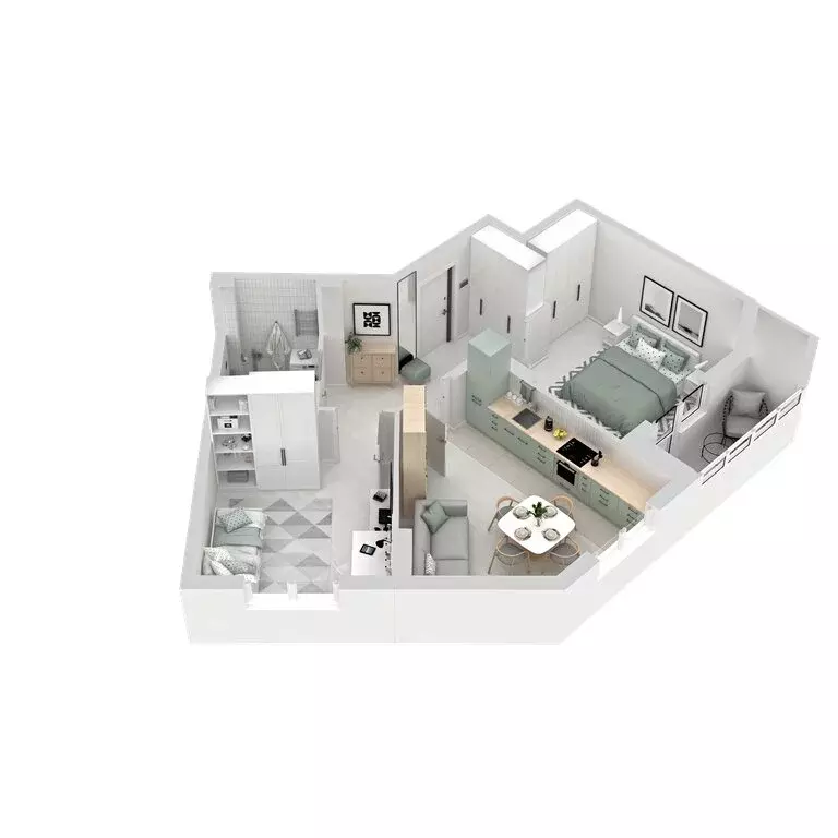 2-комнатная квартира: Екатеринбург, улица Софьи Перовской, 106А (56.75 ... - Фото 1