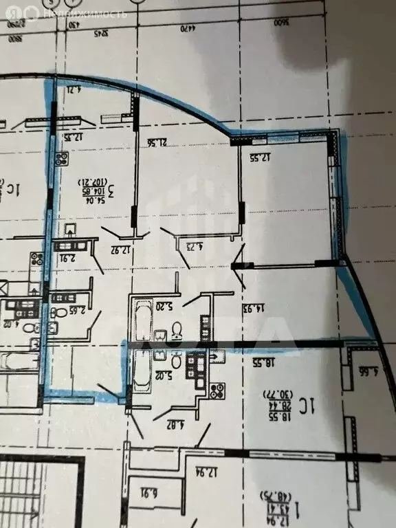 3-комнатная квартира: Воронеж, улица Революции 1905 года, 31Б (110 м) - Фото 1