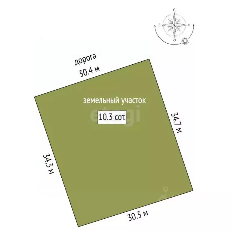 Участок в Мордовия, Кочкуровский район, с. Сабаево  (10.0 сот.) - Фото 1