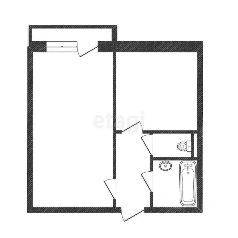 1-к кв. Белгородская область, Белгород Славянская ул., 7 (33.7 м) - Фото 1