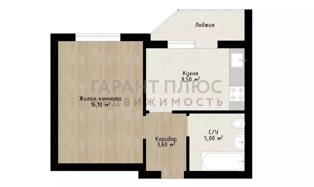 1-комнатная квартира: Липецк, Шоссейная улица, 2 (34.2 м) - Фото 1