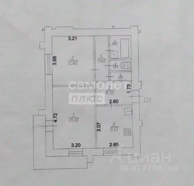 2-к кв. Краснодарский край, Краснодар ул. Имени Игнатова, 4 (48.0 м) - Фото 0