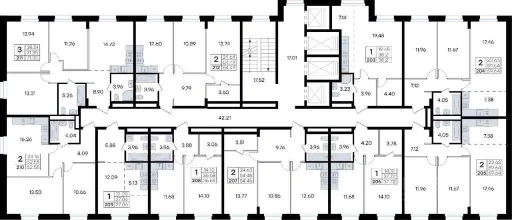 2-к кв. Приморский край, Владивосток ул. Тухачевского, 80 (54.49 м) - Фото 1