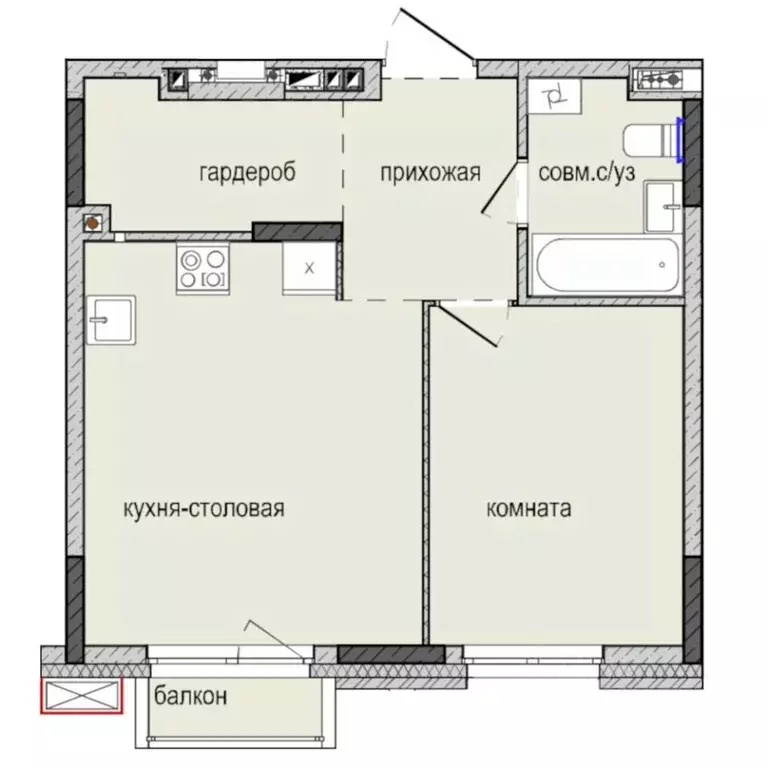 1-к кв. Удмуртия, Ижевск Культбаза жилрайон, 8-й мкр, Ежевика жилой ... - Фото 0
