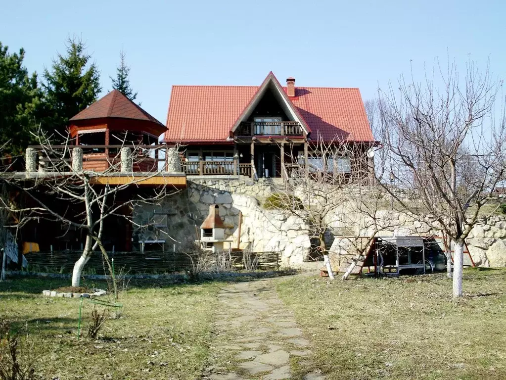 Дом в Калужская область, Тарусский район, Лопатино с/пос, д. Хомяково  ... - Фото 0