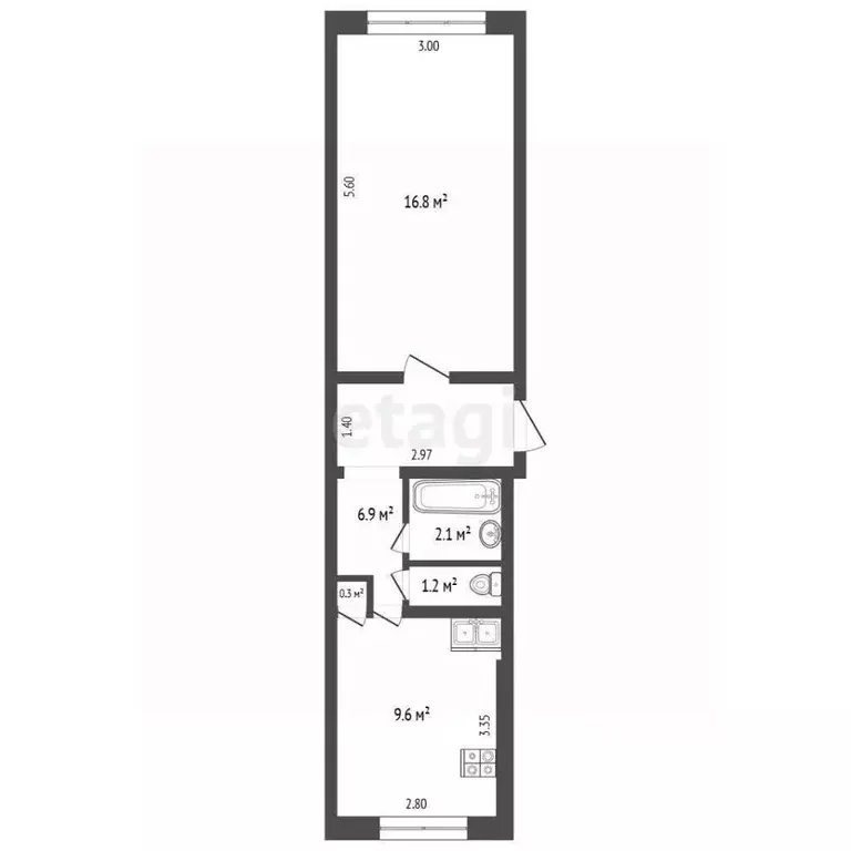 1-к кв. Хабаровский край, Комсомольск-на-Амуре Магистральное ш., 35к1 ... - Фото 1