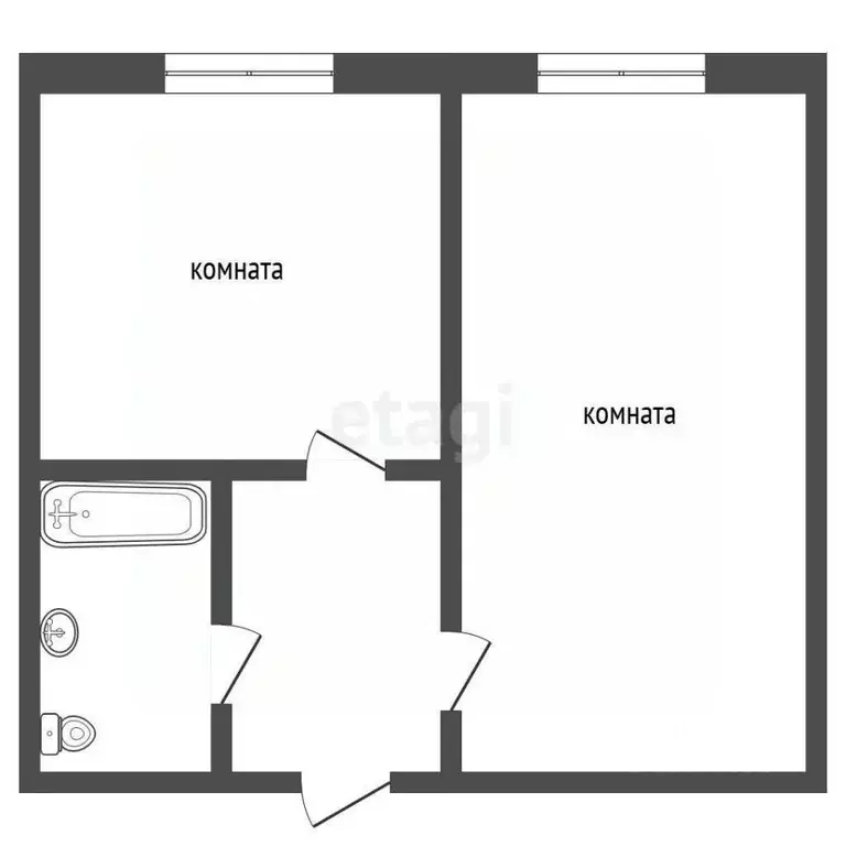 1-к кв. Ямало-Ненецкий АО, Новый Уренгой ул. Геологоразведчиков, 2 ... - Фото 2