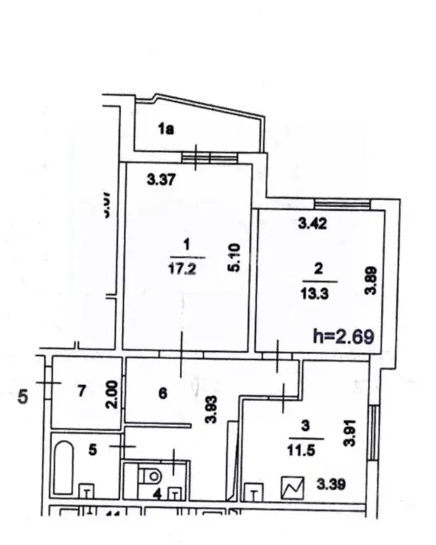 2-к кв. Москва ул. Островитянова, 9К3 (61.5 м) - Фото 1