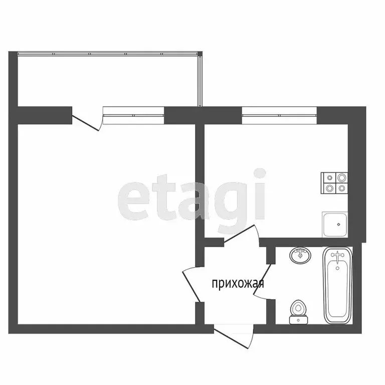 1-комнатная квартира: Ростов-на-Дону, улица Тимошенко, 22 (36 м) - Фото 0