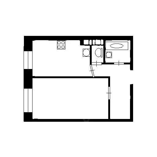 1-к кв. Ленинградская область, Шлиссельбург Кировский район, ... - Фото 2