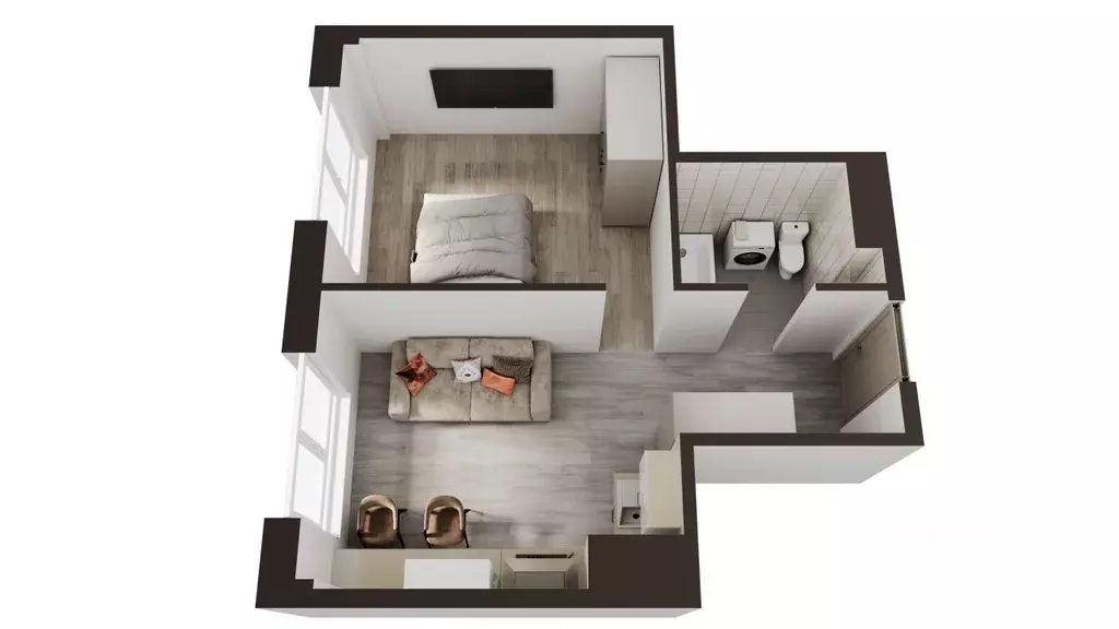 1-к кв. Сахалинская область, Анивский городской округ, с. Новотроицкое ... - Фото 1