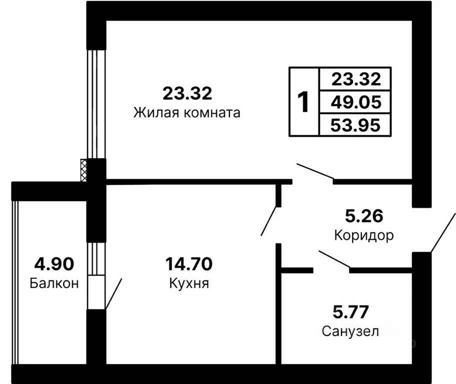 1-к кв. Самарская область, Самара ул. Максима Горького, 58Б (53.95 м) - Фото 1