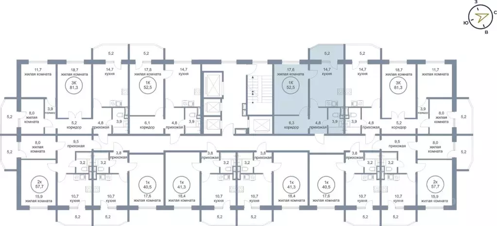 1-к кв. Ханты-Мансийский АО, Сургут тракт Югорский, 52/2 (52.5 м) - Фото 2