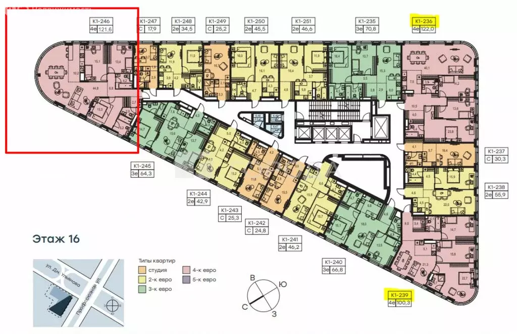 4-комнатная квартира: Москва, Профсоюзная улица, 2/22 (121.6 м) - Фото 1