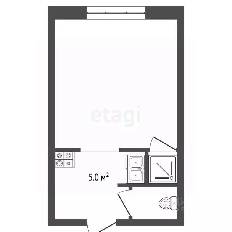 Студия Московская область, Воскресенск Центральный мкр, ул. ... - Фото 2