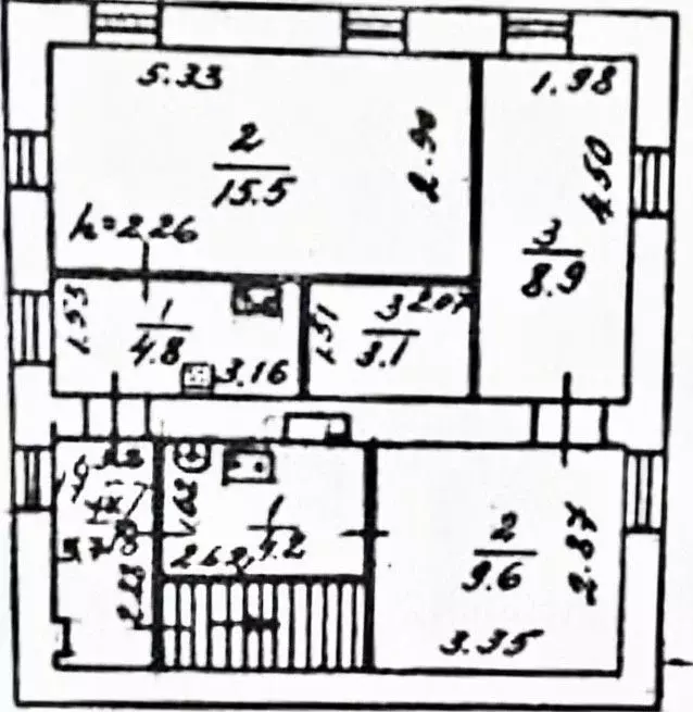 2-к кв. Рязанская область, Рязань ул. Кольцова, 6 (46.0 м) - Фото 2