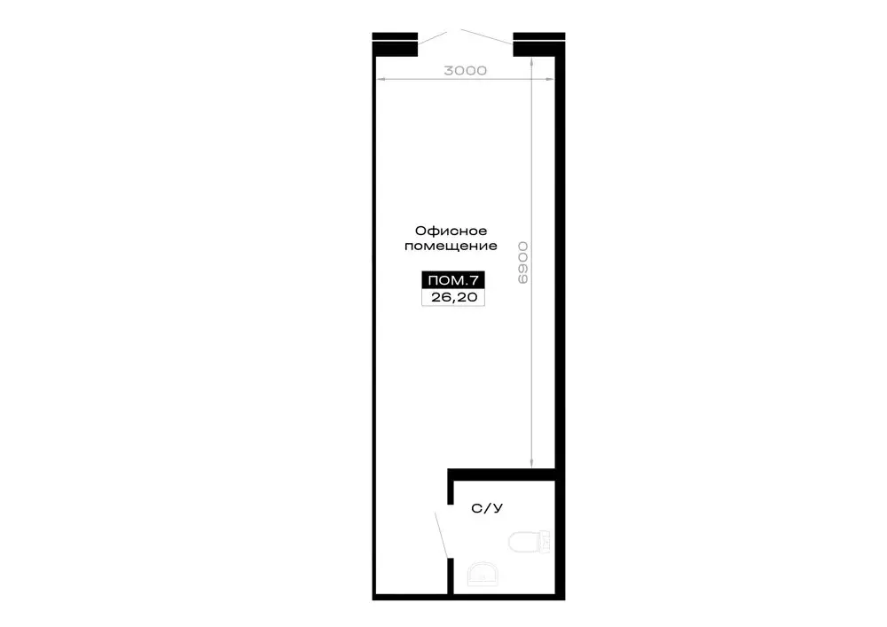 Помещение свободного назначения (26.2 м) - Фото 2