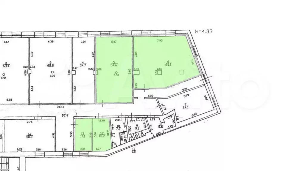 Аренда офисного блока 150м 2 этаж в минуте от метро - Фото 1