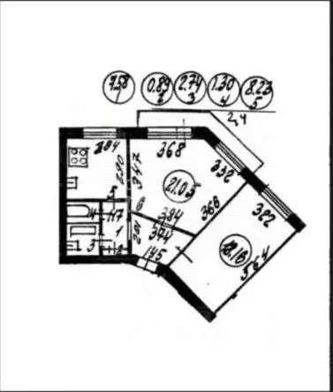 2-к кв. Санкт-Петербург просп. Луначарского, 66К3 (60.0 м) - Фото 1
