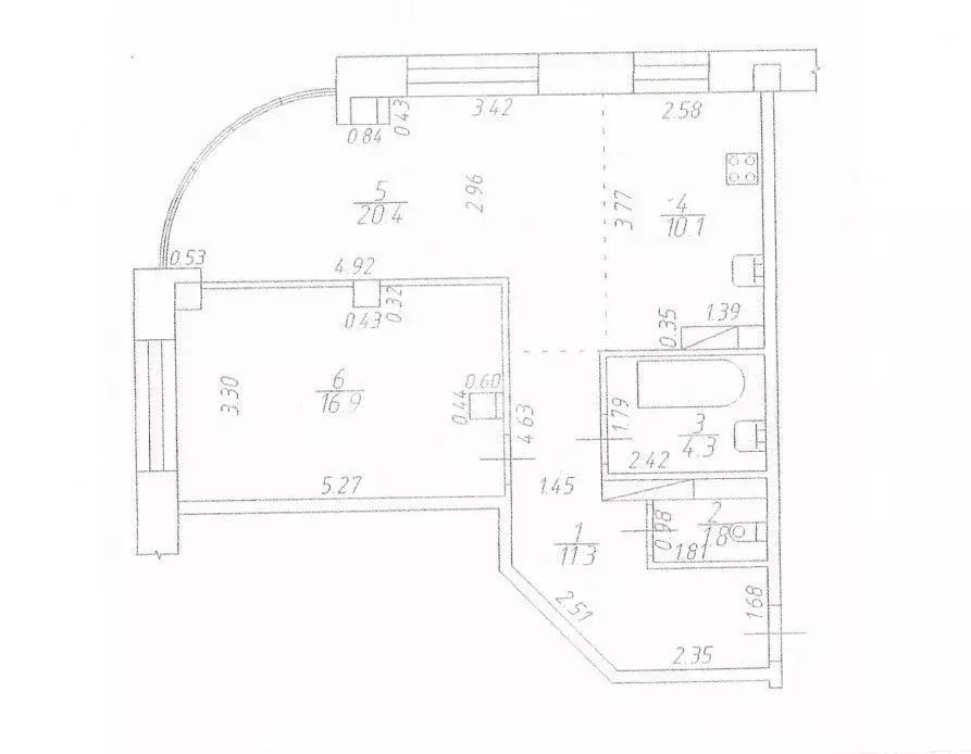 2-к кв. Омская область, Омск Госпитальная ул., 19а (64.8 м) - Фото 1