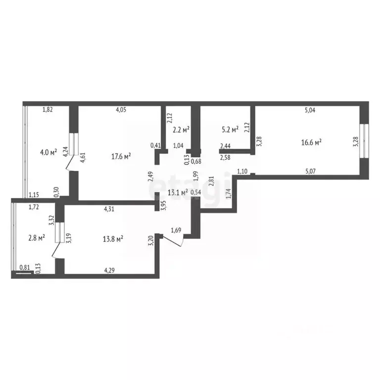 2-к кв. Брянская область, Брянск ул. Куйбышева, 118 (68.5 м) - Фото 1