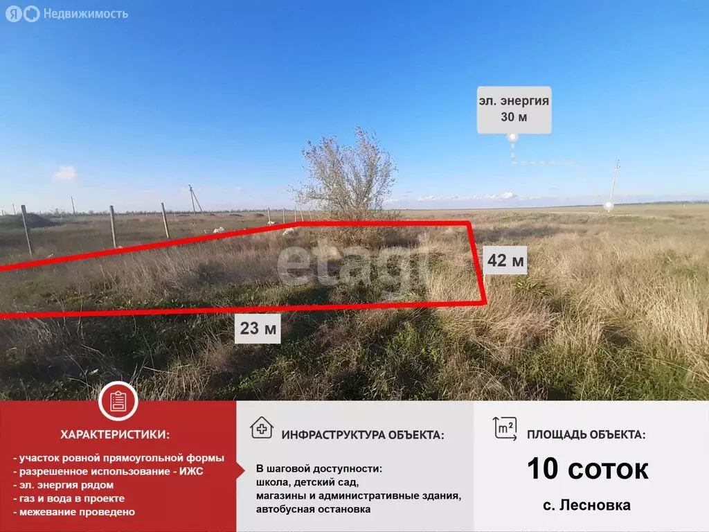 Участок в Лесновка, улица Остапа Вишни (10 м) - Фото 1