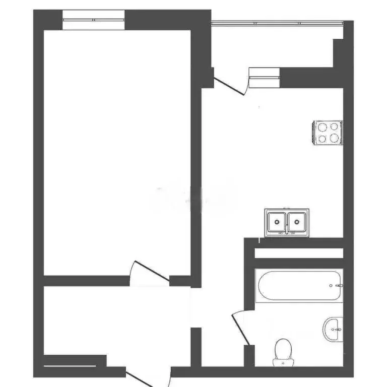 1-к кв. Тюменская область, Тюмень ул. Вадима Бованенко, 4 (37.0 м) - Фото 2