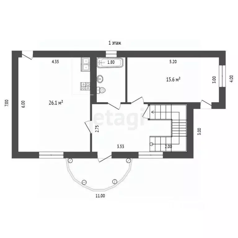 Дом в Севастополь ул. Воронежская, 8 (213 м) - Фото 1