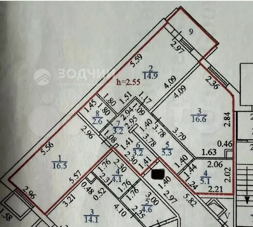 2-к кв. Чувашия, Чебоксары ул. Николая Рождественского, 8 (67.4 м) - Фото 1