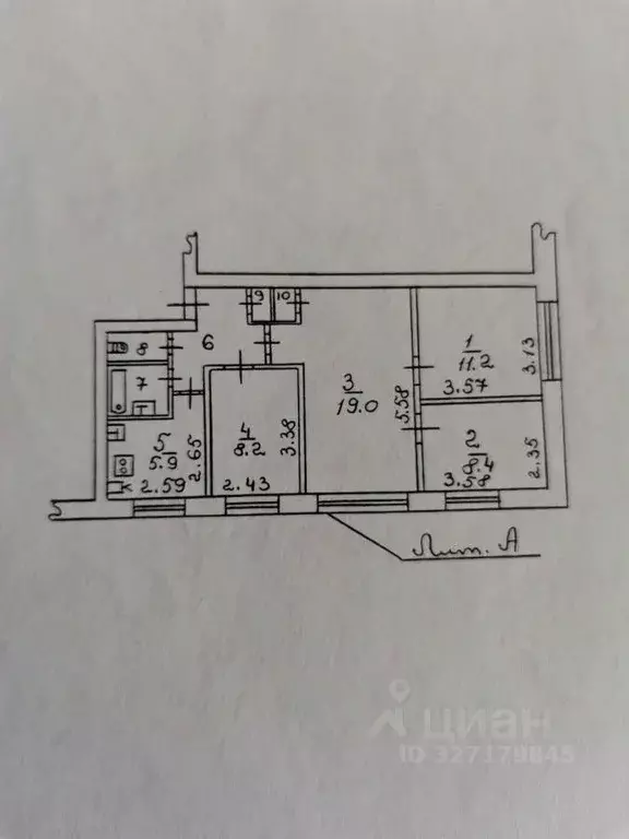 4-к кв. Воронежская область, Воронеж ул. Туполева, 35 (62.1 м) - Фото 1