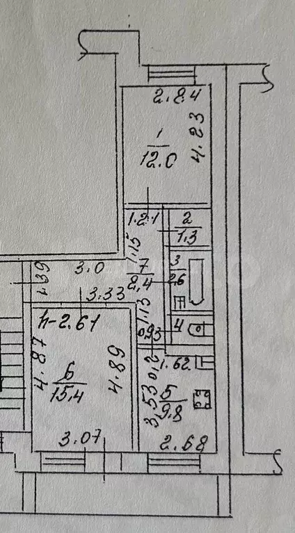 2-к. квартира, 54 м, 8/9 эт. - Фото 0